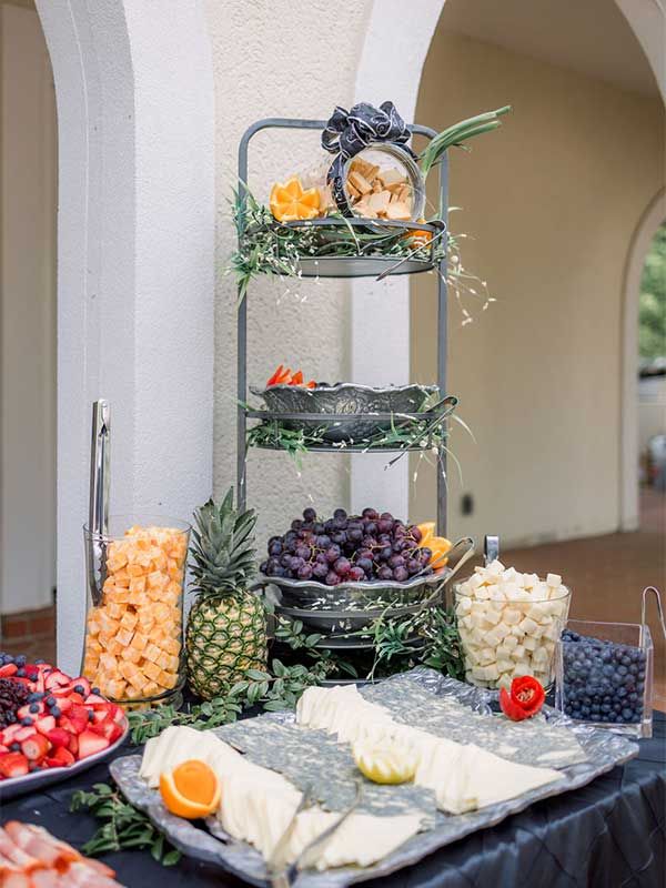 Fruit tray showcasing the catering by on staff chef at Tuscan Ridge