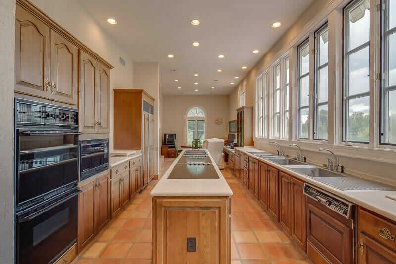 Wide view of the kitchen area at Tuscan Ridge